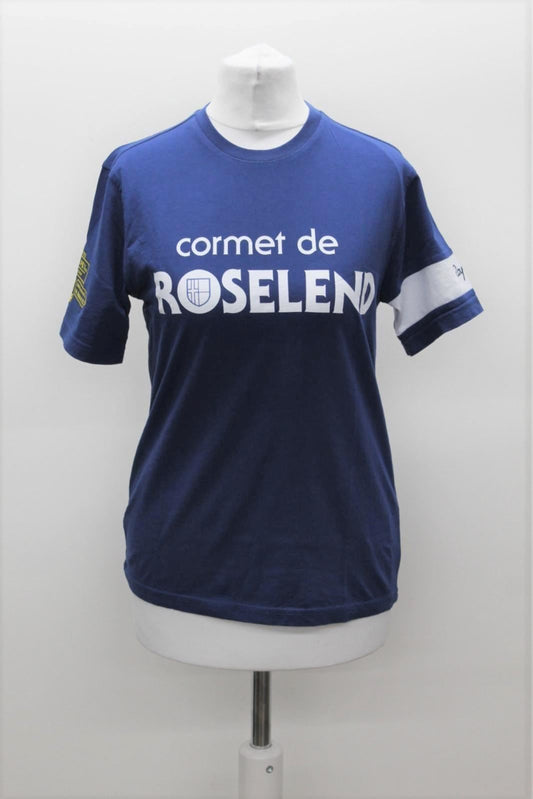 RAPHA Ladies Blue Cotton Etape 19 Graphic Short Sleeve Cycling T-Shirt XS BNWT