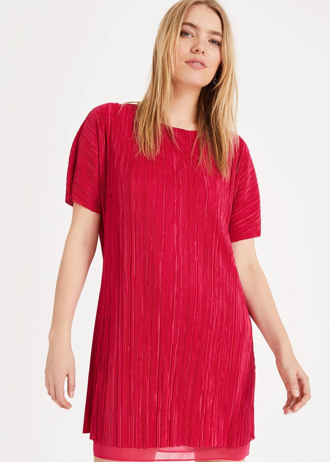 Phase Eight Cassandra Short Sleeve Swing Dress Fushcia Size UK10 RRP89