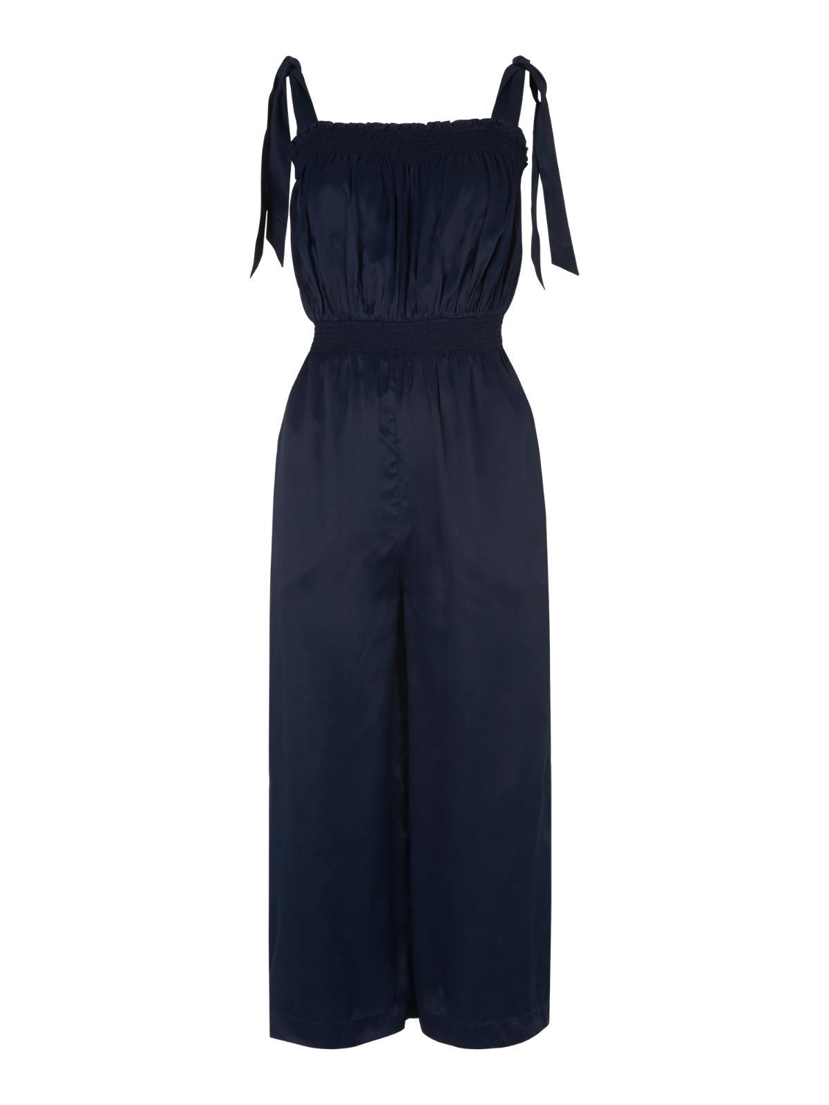 WHISTLES Ladies Navy Ally Tie Shoulder Summer Jumpsuit UK12 RRP169 BNWT