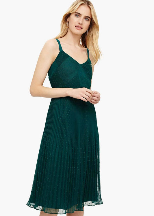 Phase Eight Pascale Sleeveless Fit & Flare Dress Emerald Size UK16 RRP140