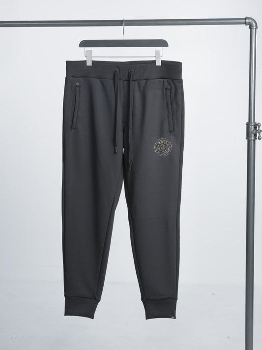 TRUE RELIGION Men's Black Studded Logo Joggers Casual Trousers XXL RRP 129 BNWT