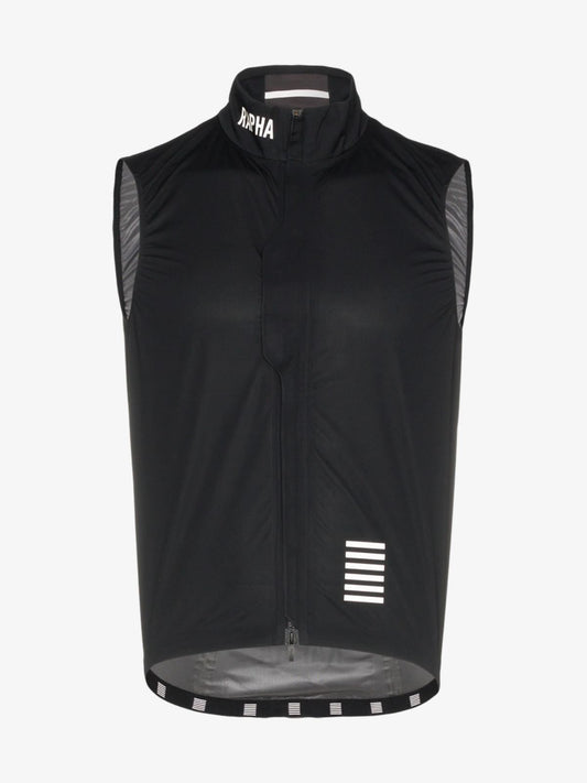 RAPHA Men's Black Pro Team Lightweight Sleeveless Rain Cycling Gilet XS BNWT