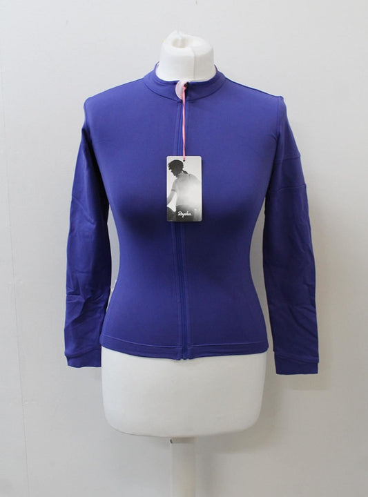 RAPHA Ladies Long Sleeve Souplesse Zip Cycling Jersey Blue XS BNWT RRP130
