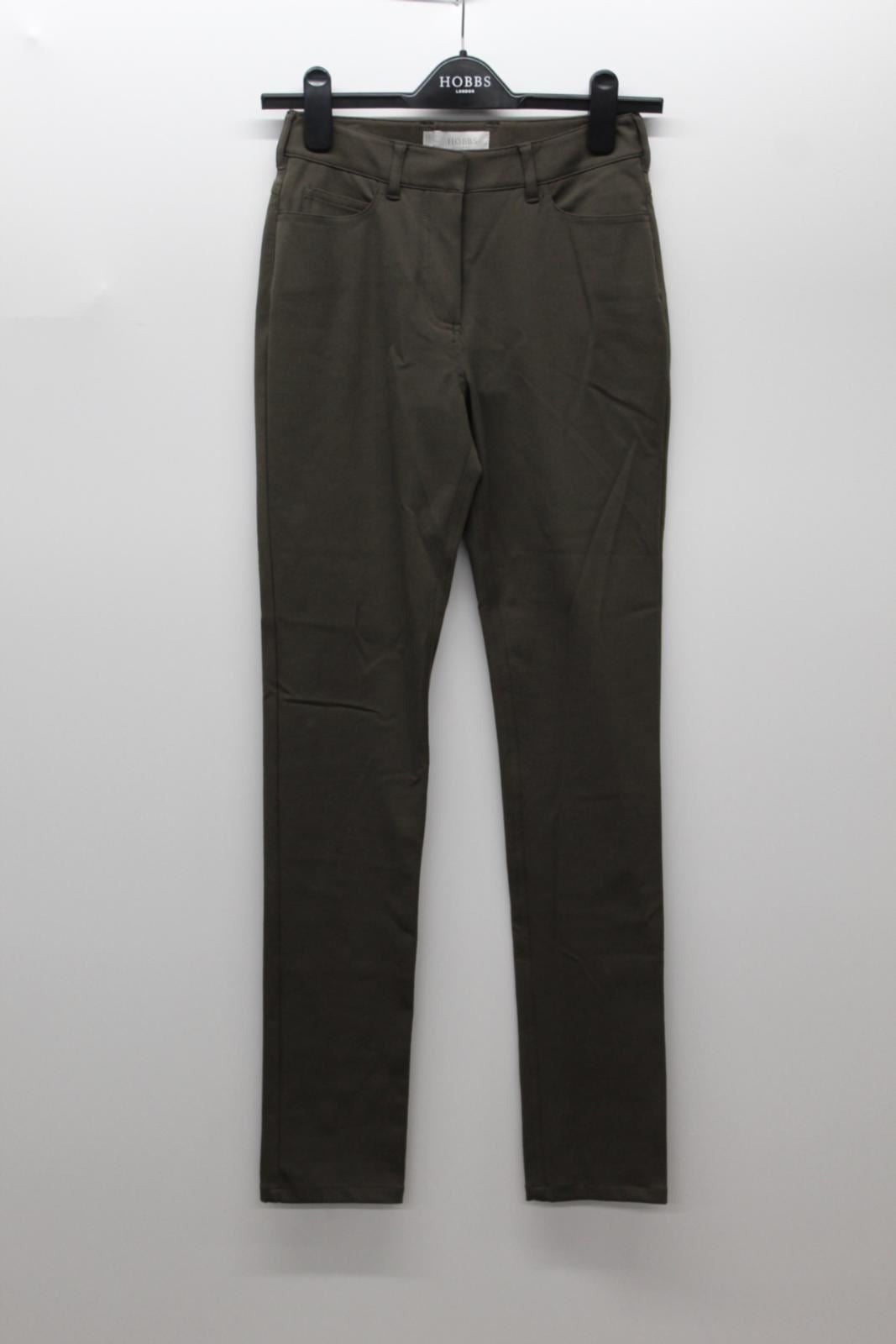 HOBBS Ladies Amanda Khaki Green Cotton Blend Skinny Jeans UK6 W24 L30 BNWT RRP89