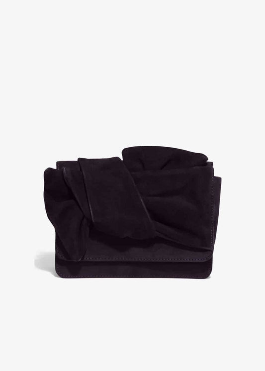 Phase Eight Bianca Bow Clutch Bag Deadly Nightshade RRP69