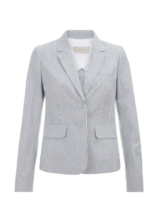 Hobbs Danielle Blazer Jacket Navy White Size UK8 RRP159