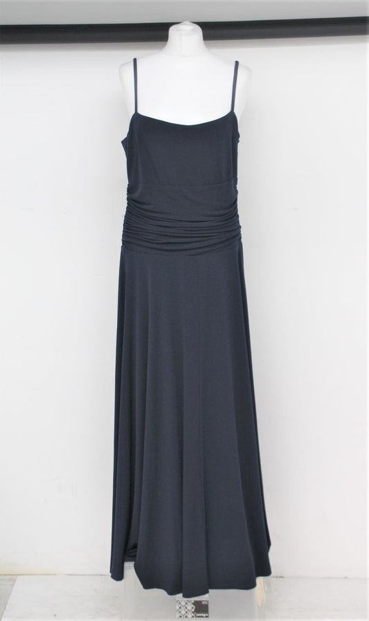 PHASE EIGHT Ladies Navy Strappy Sleeveless Ruffled Romily Maxi Dress UK16 NEW