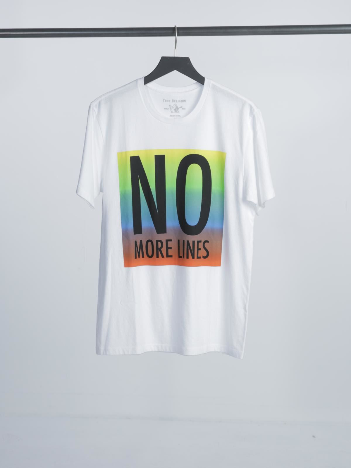 TRUE RELIGION Men's No More Lines Short Sleeve T-shirt White XS RRP79 BNWT