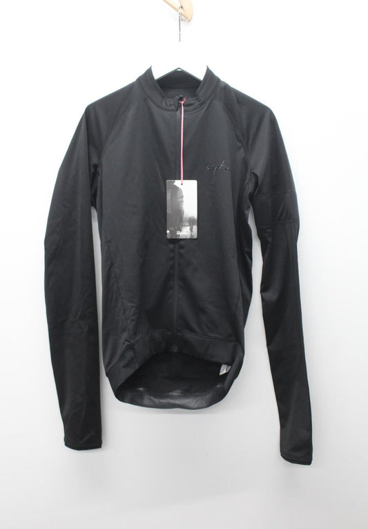 RAPHA Men's Black Long Sleeve Zip Front Core Cycling Jersey Size XS BNWT