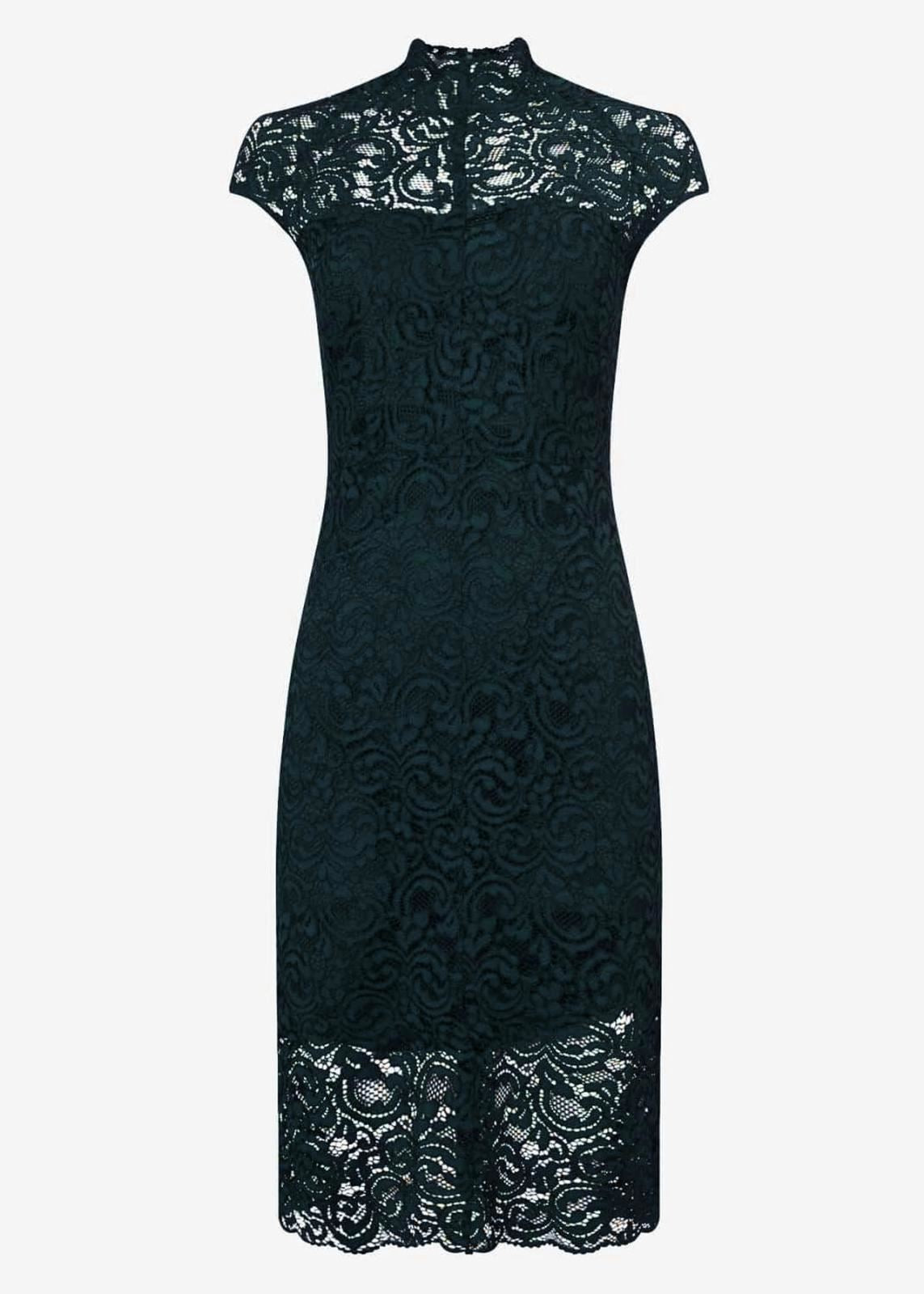 PHASE EIGHT Ladies Juniper Green Becky Floral Lace Pencil Dress UK18 BNWT RRP120