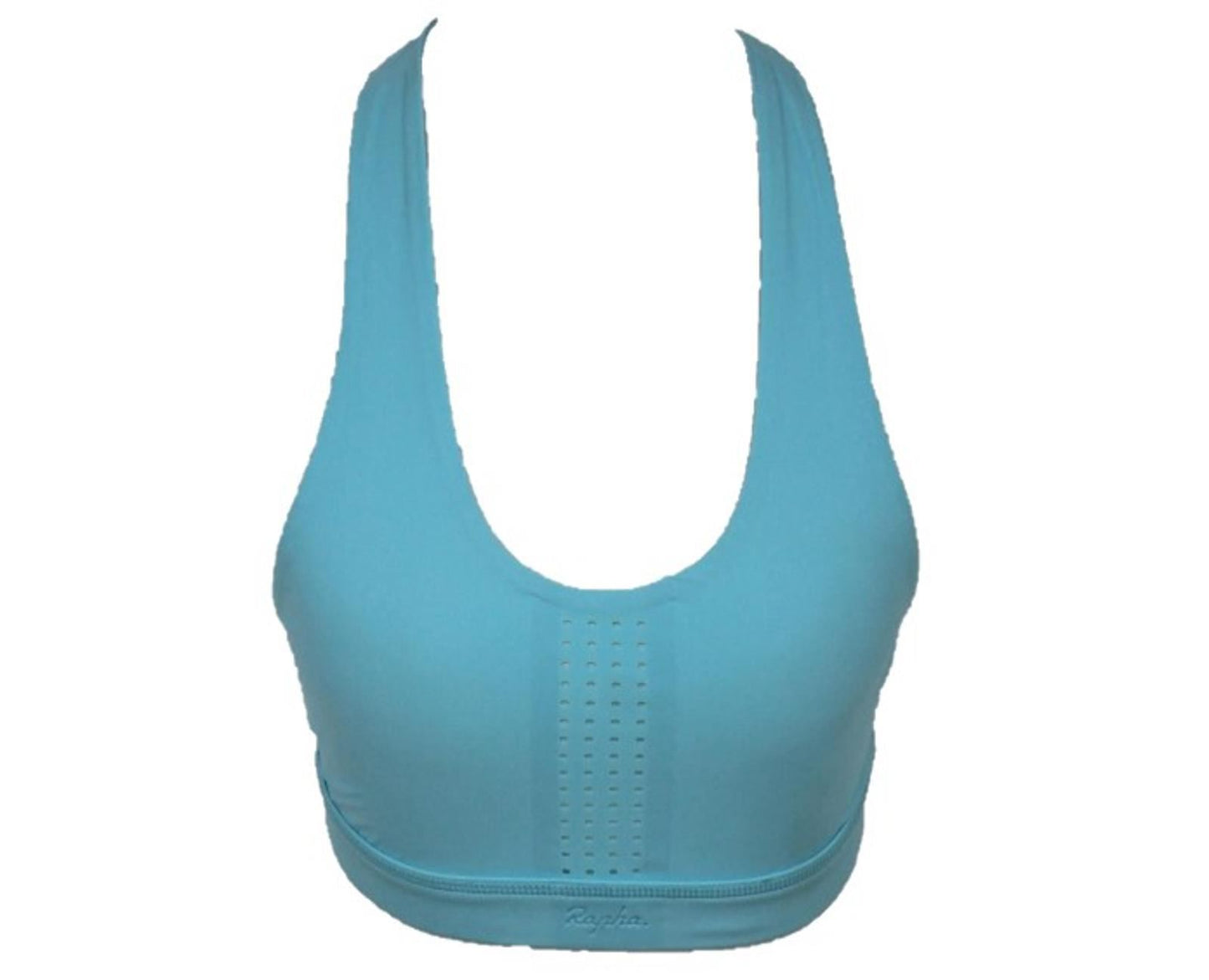RAPHA Ladies Light Blue Perforated Cycling Medium Support Bra Size XS RRP50 NEW