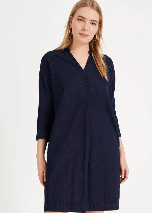 Phase Eight Kathy Denim Shirt Cotton Dress Denim Size UK8 RRP89
