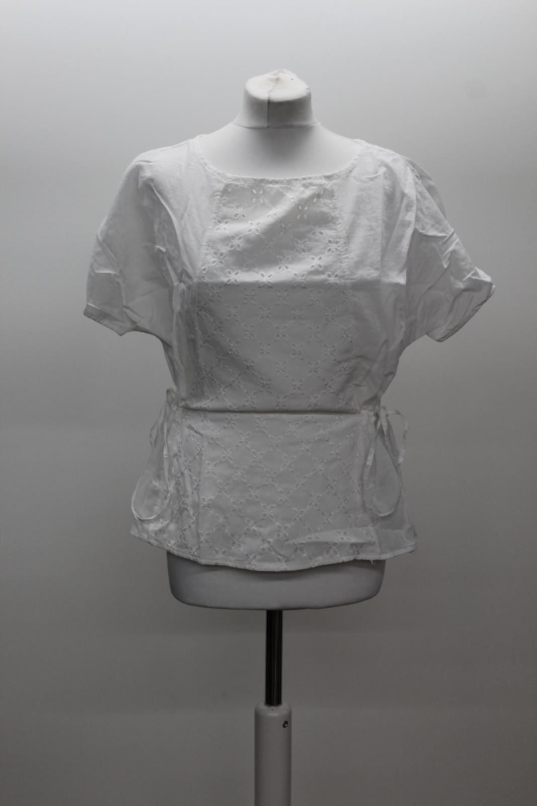 PHASE EIGHT Ladies Ami White Cotton Floral Embroidered Blouse UK14 BNWT RRP59