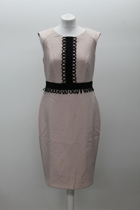 PHASE EIGHT Ladies Candice Cameo Pink Sleeveless Shift Dress Size UK14 BNWT