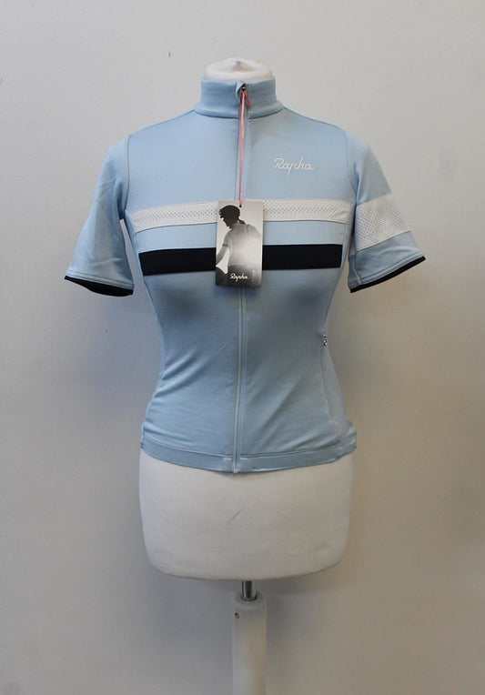 RAPHA Ladies Brevet Short Sleeve Cycling Jersey II Light Blue XXS BNWT RRP130