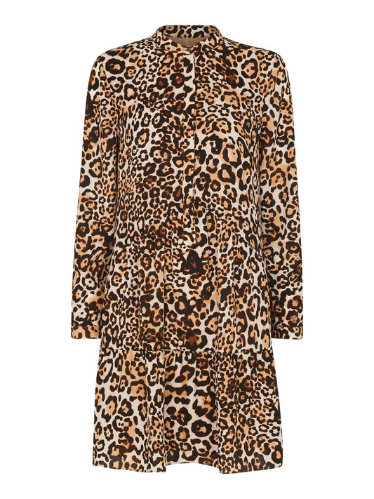 WHISTLES Animal Print Shirt Dress Leopard Print Long Sleeve UK6 RRP149 BNWT