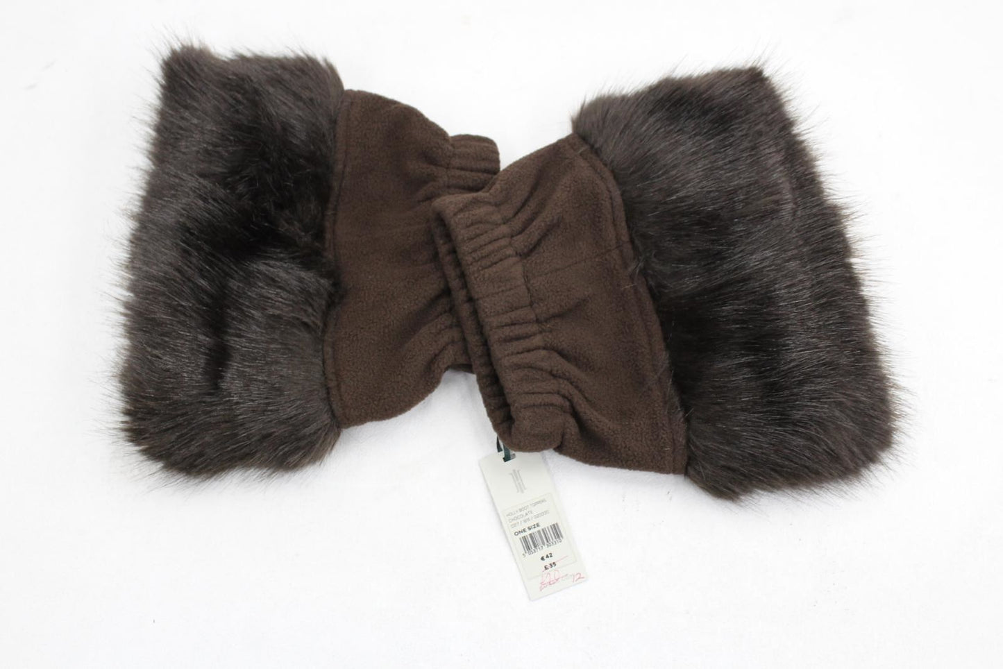 HOBBS Ladies Chocolate Brown Faux Fur Holly Boot Toppers One Size BNWT RRP35