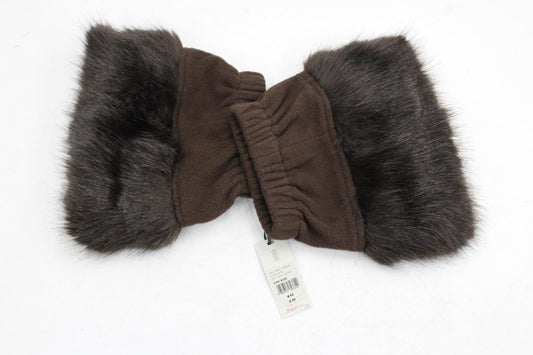 HOBBS Ladies Chocolate Brown Faux Fur Holly Boot Toppers One Size BNWT RRP35