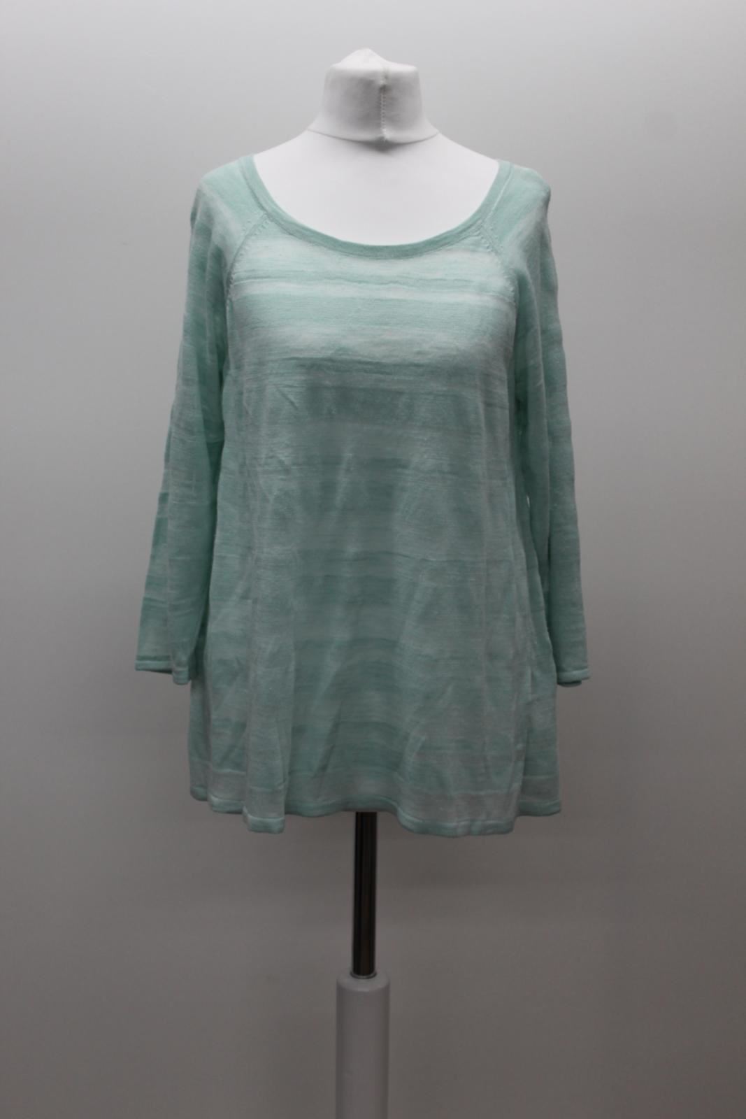 HOBBS Ladies Savina Light Blue Scoop Neck Long Sleeve Sweater Size S BNWT RRP69
