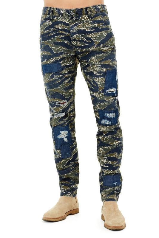 TRUE RELIGION Men's Green Cotton Camo Classic Fit Jeans Size 32 BNWT RRP269