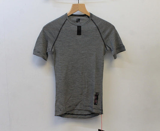 RAPHA Men's Black White Merino Wool Short Sleeve Cycling Base Layer XXS BNWT