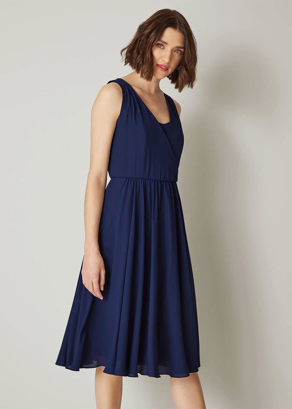 Phase Eight Rosa Bridesmaid Shift Dress Cobalt Size UK6 RRP130