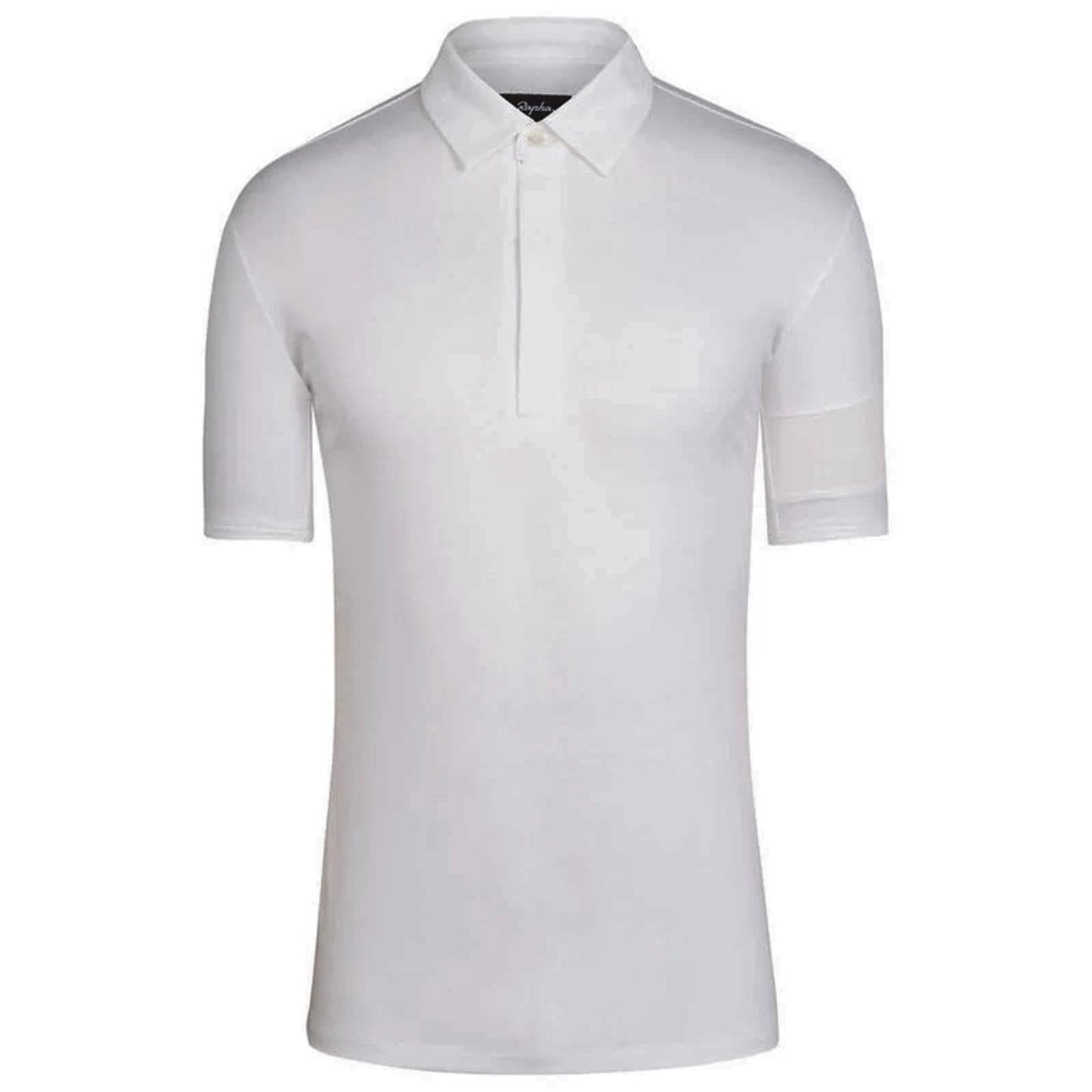 RAPHA Men's White Cotton Blend Short Sleeve Essential Polo Cycling Shirt XS BNWT