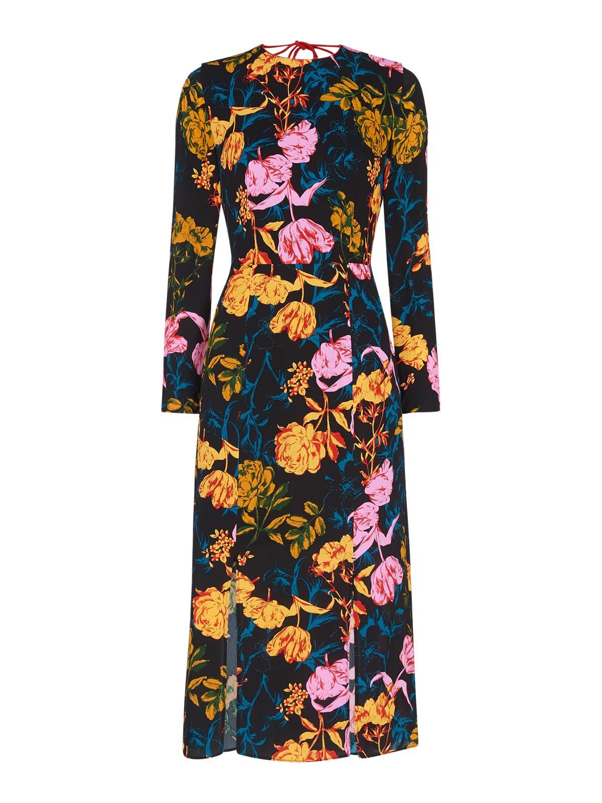 WHISTLES Digital Bloom Silk Bodycon Dress Multicolour Floral UK4 RRP16 –  Fashion Outlet by Stuff U Sell
