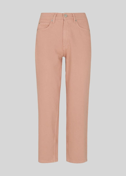 WHISTLES Ladies Pale Pink Hollie Straight Leg Zip Fly Jeans W24 RRP99 BNWT