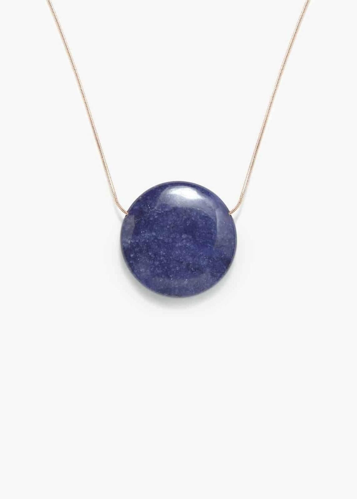 Phase Eight Arlet Blue Bead Long Necklace Rose Gold RRP32