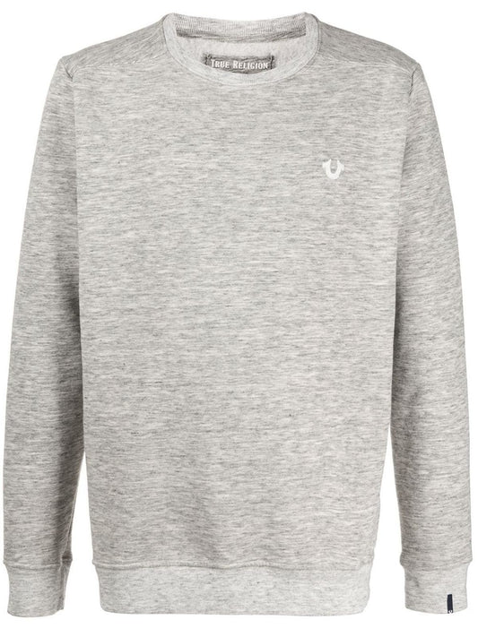 TRUE RELIGION Men's Dark Marl Active Crew Neck Sweatshirt Size XS RRP129 NEW
