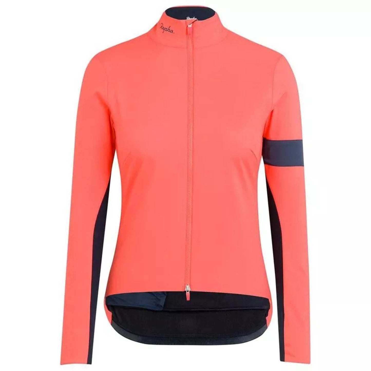 RAPHA Ladies Coral Orange Long Sleeve Souplesse Cycling Training Jacket XXS BNWT