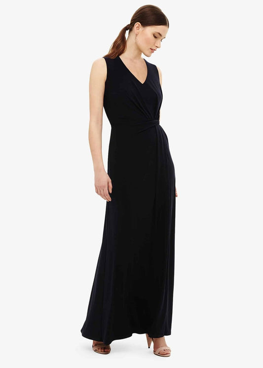 Phase Eight Carrie Jersey Maxi Maxi Dress Navy Size UK10 RRP110