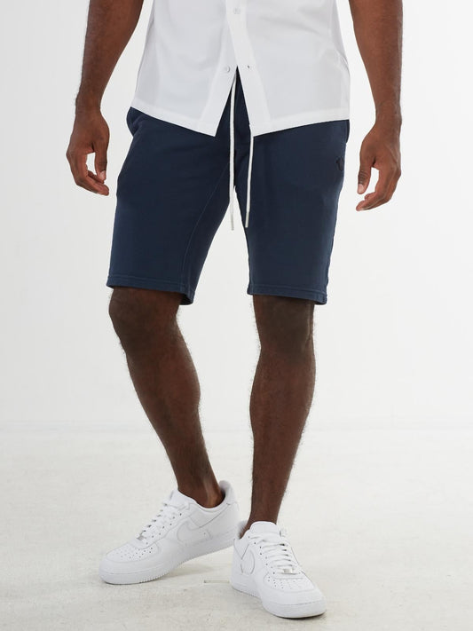 TRUE RELIGION Men's Navy Blue Active Bottoms Jersey Shorts Size S RRP109 BNWT
