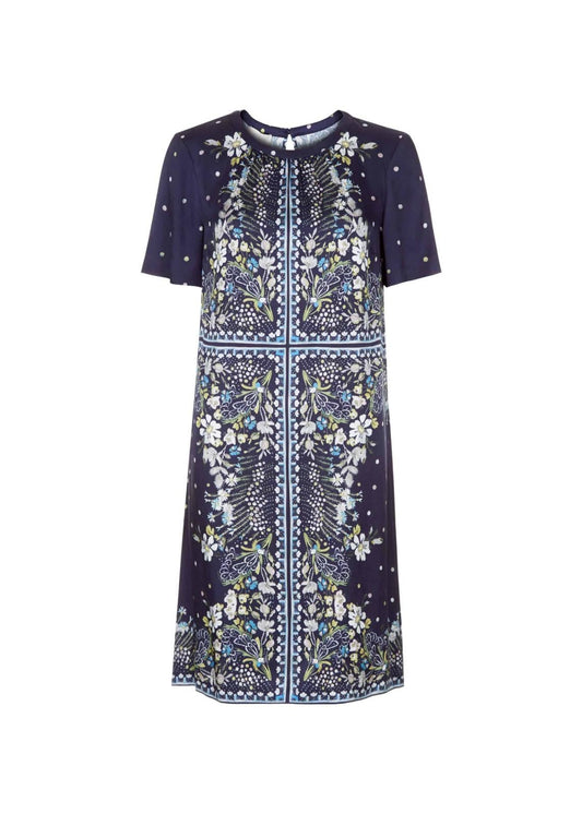 Hobbs Augusta Tunic Navy Multi Size UK8 RRP149