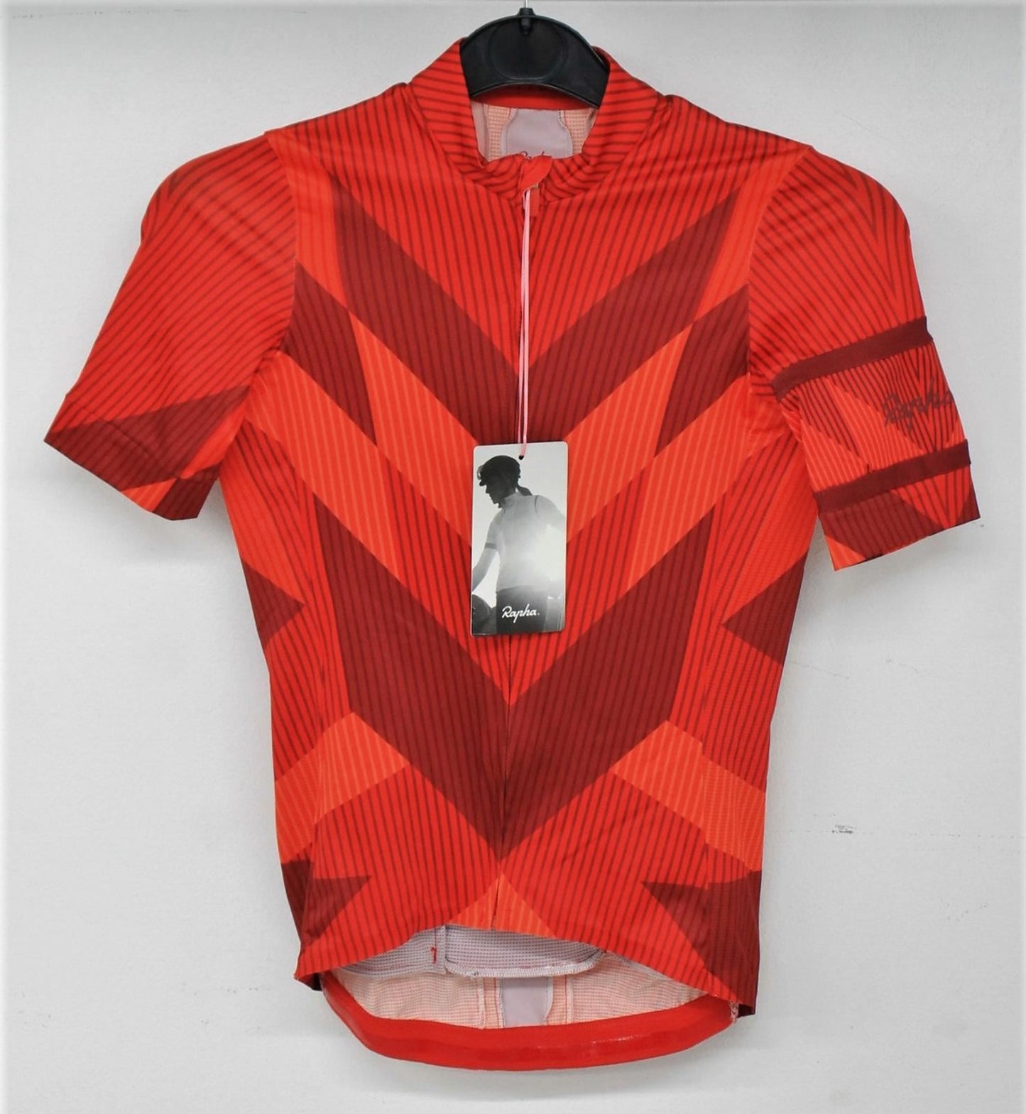 RAPHA Ladies Red Hidden Leaves Souplesse Jersey II Top Size XXS RRP120 NEW