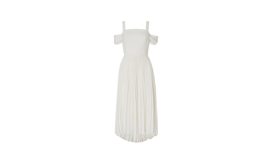 WHISTLES Clementine Wedding Dress Ivory Cold Shoulder UK6 RRP499 BNWT