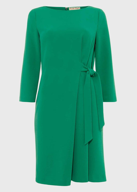 PHASE EIGHT Ladies Apple Green Thelma Tie Side Jersey Dress UK10 RRP89 BNWT