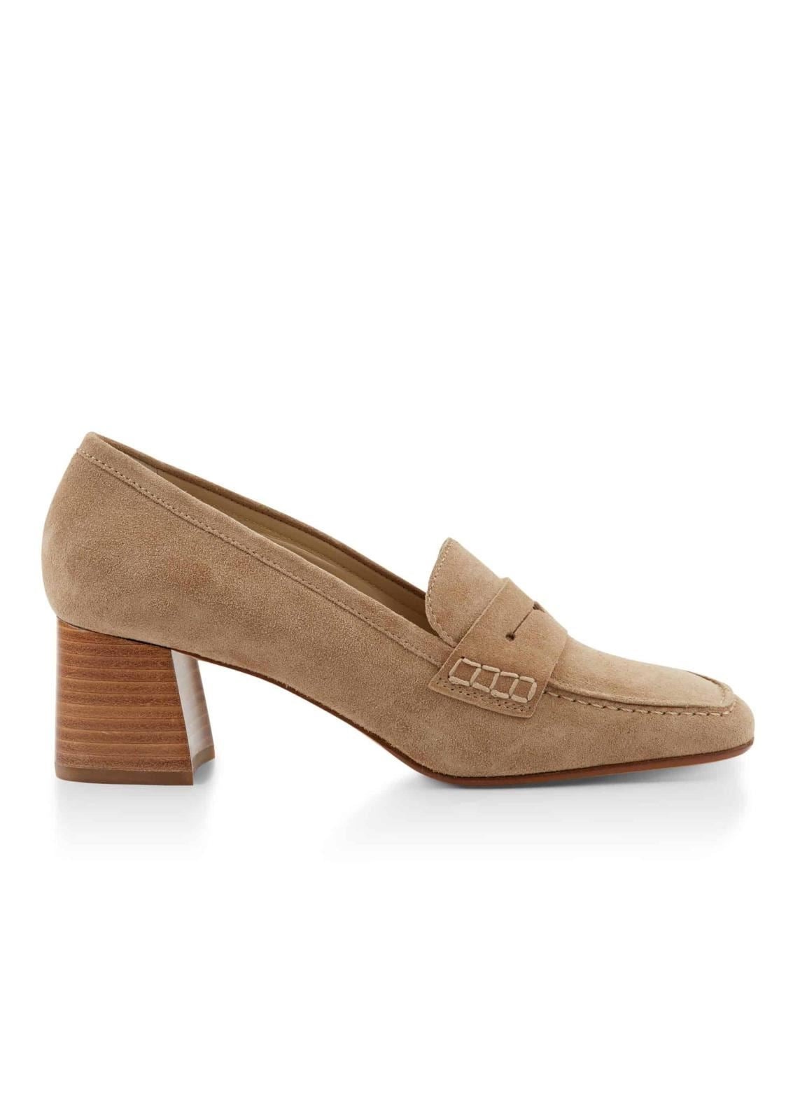 Hobbs Harriet Loafer Suede Shoe Sand EU36 UK3 RRP159