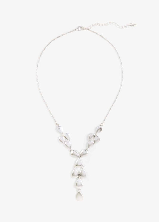 Phase Eight Alison Teardrop Necklace Silver RRP25