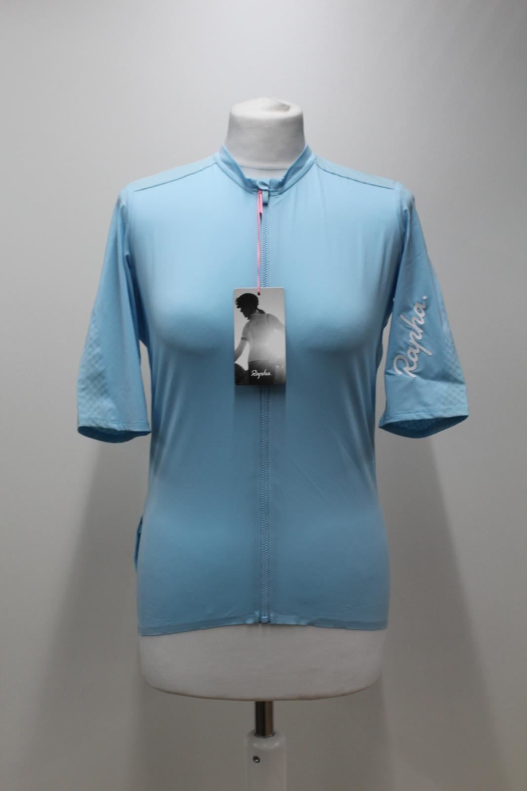 RAPHA Ladies Light Blue Souplesse Aero Zip Up Race Cycling Jersey XL BNWT