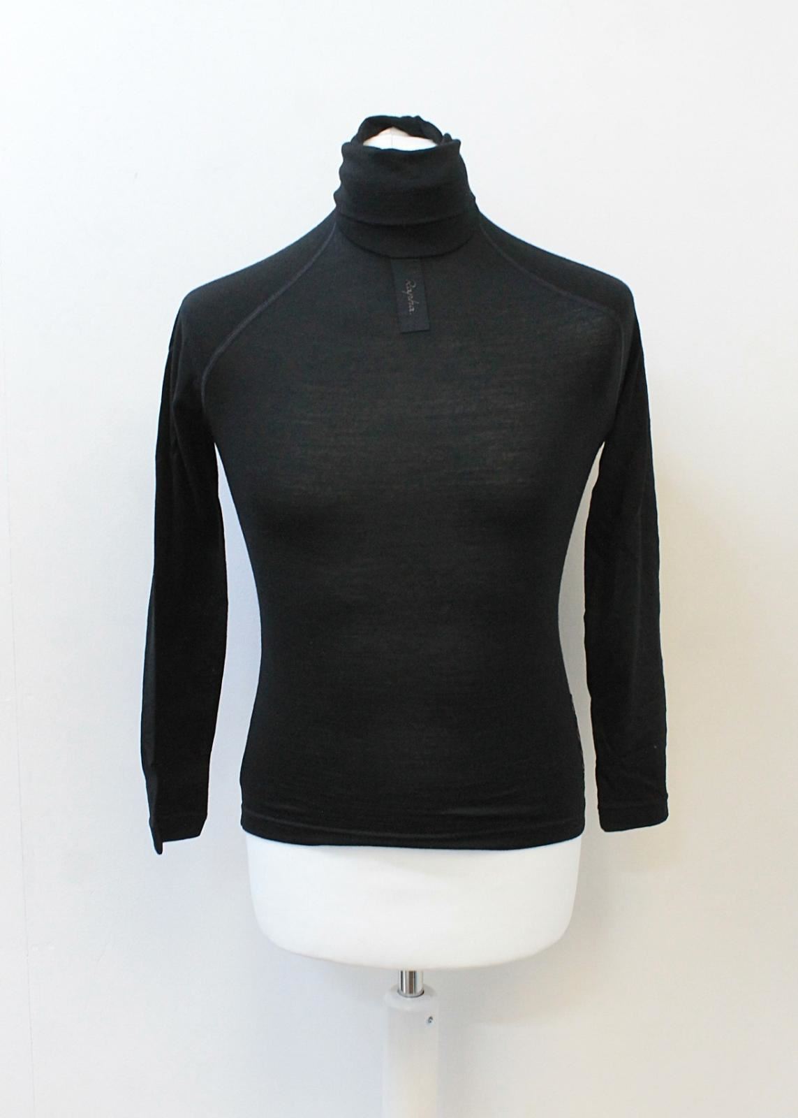 RAPHA Men's Black Long Sleeve Wool Winter Cycling Base Layer XXS BNWT RRP130