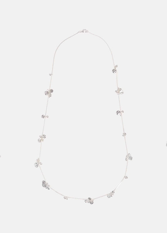 Phase Eight Farah Disc Rope Necklace Silver RRP29