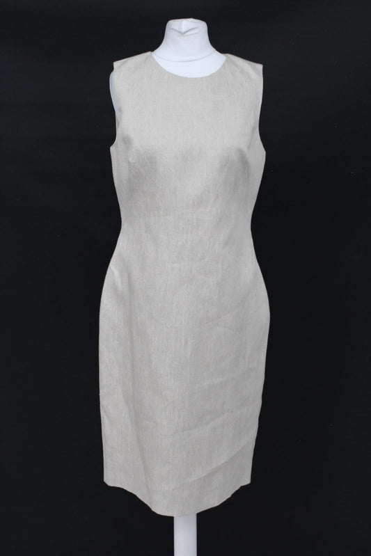 HOBBS Ladies Natural Ivory Knee Length Faye Sheath Dress UK12 BNWT RRP 149