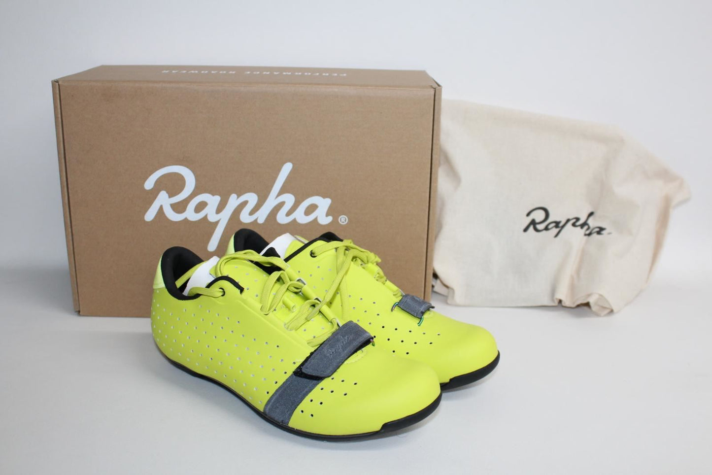 RAPHA Men's Yellow Sulphur Spring Classic Sports Cycling Shoes EU36 UK3 BNIB