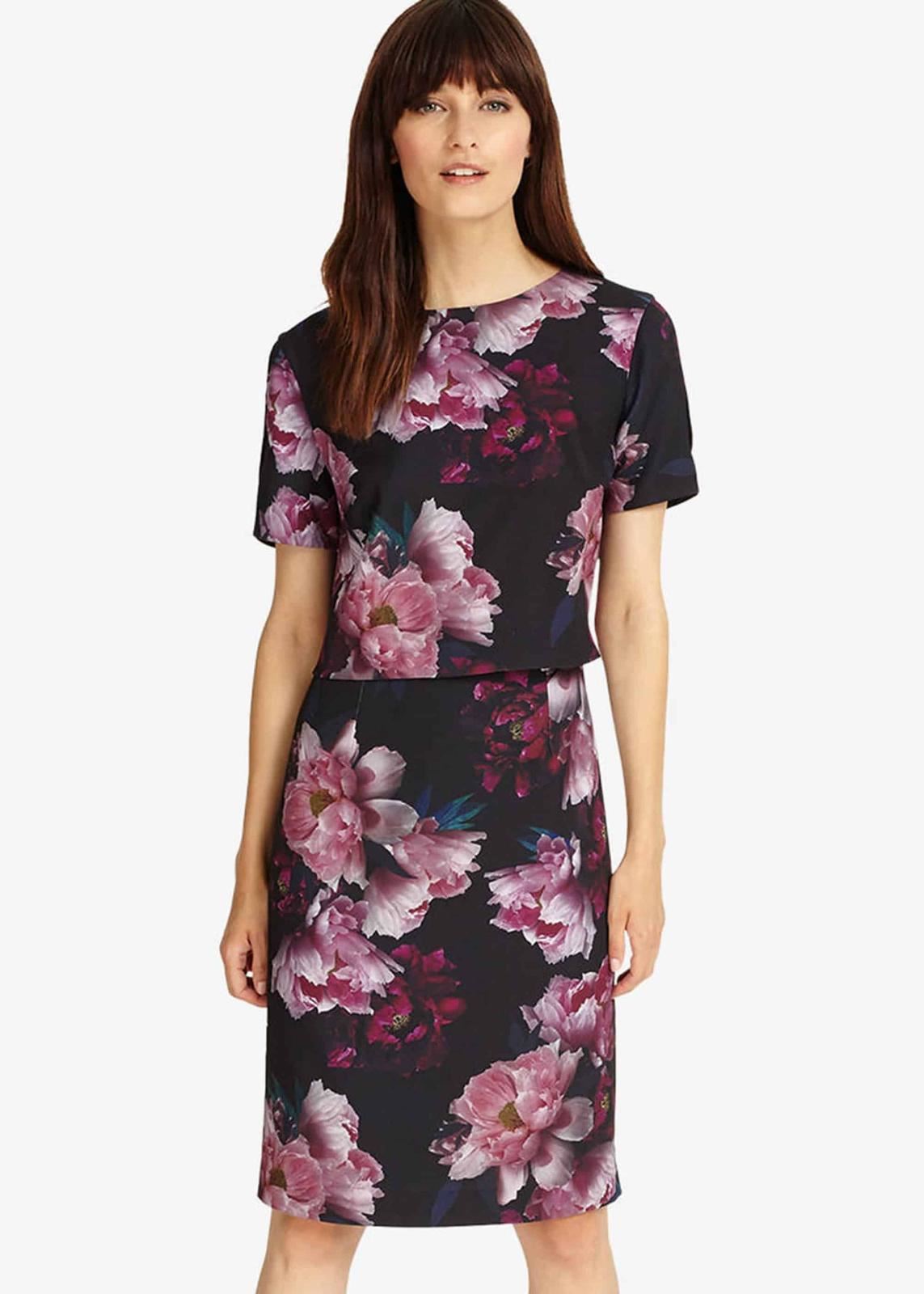 Phase Eight Kaylor Floral Shift Dress Multicoloured Size UK6 RRP110