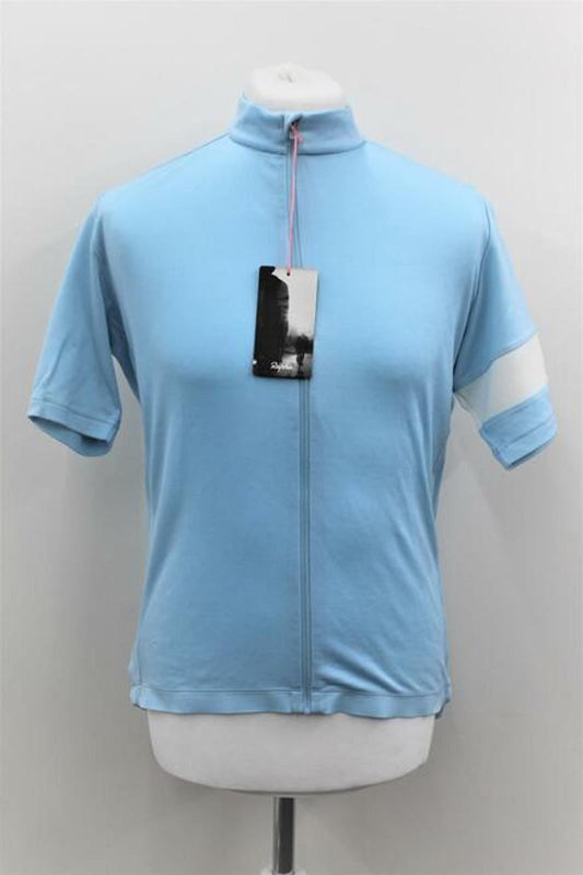 RAPHA Men's Light Blue Short Sleeve Zip Front Classic Cycling Jersey II XS BNWT