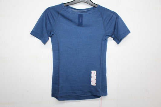 RAPHA Ladies Navy Blue Cycling Short Sleeve Merino Mesh Base Layer XXS NEW