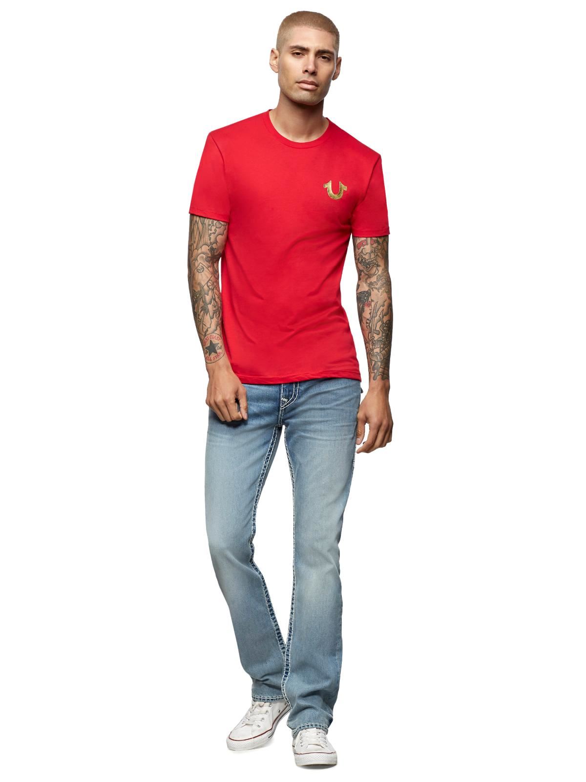 TRUE RELIGION Mens Into The Light Blue Ricky Flap Super T Jeans W27 RRP249 BNWT