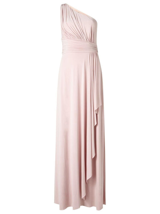 PHASE EIGHT Ladies Petal Pink One Shoulder Saffron Maxi Dress Size UK10 BNWT